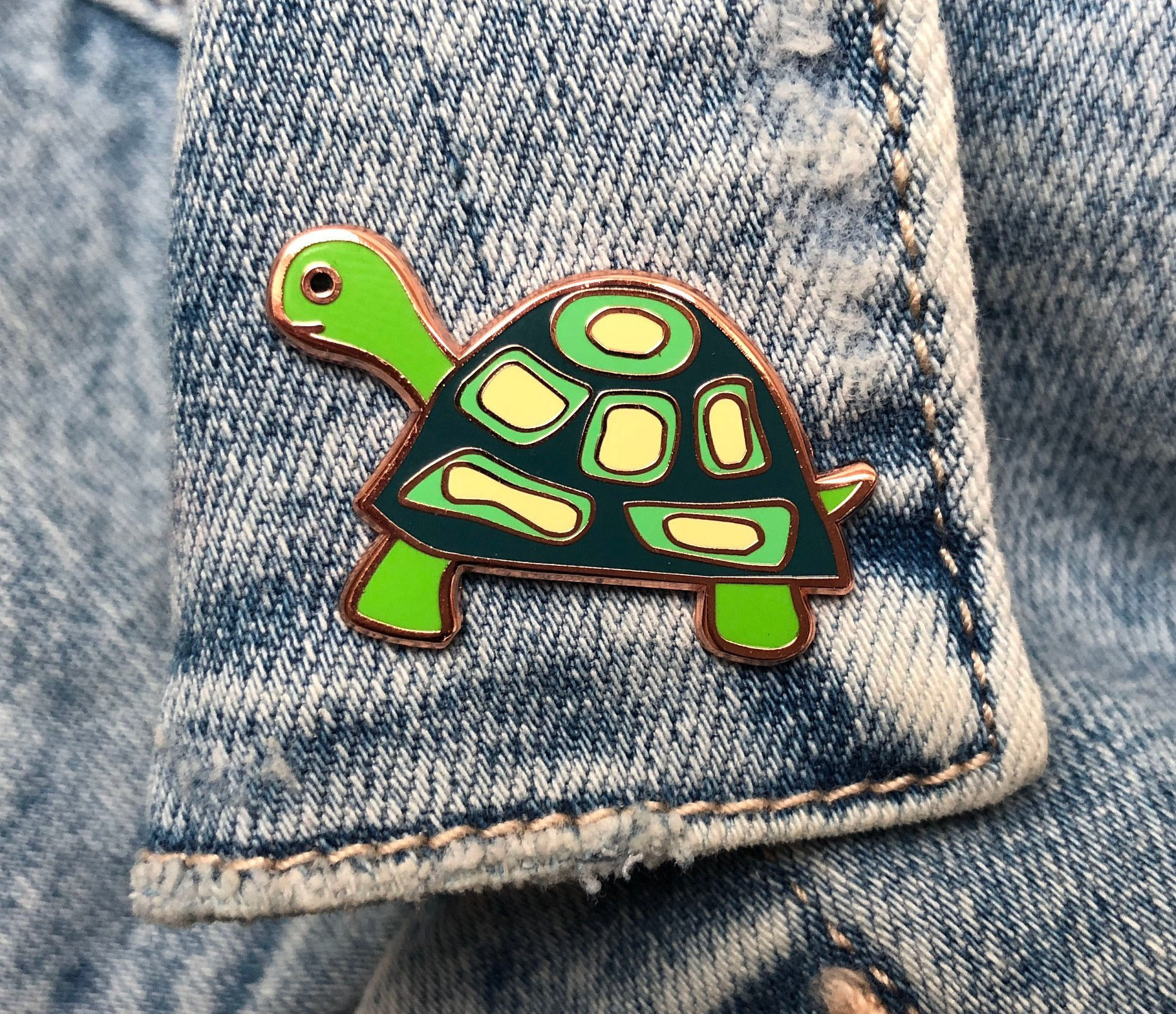 Turtley Awesome Pin Badge - Pun Gift - Awesome Pin - Turtle Enamel Pin ...
