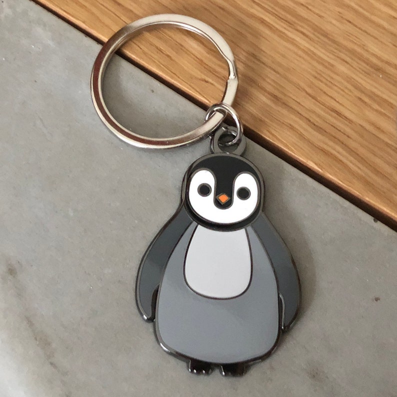 Penguin Key Ring Cute Key Ring Animal Key Ring Christmas | Etsy