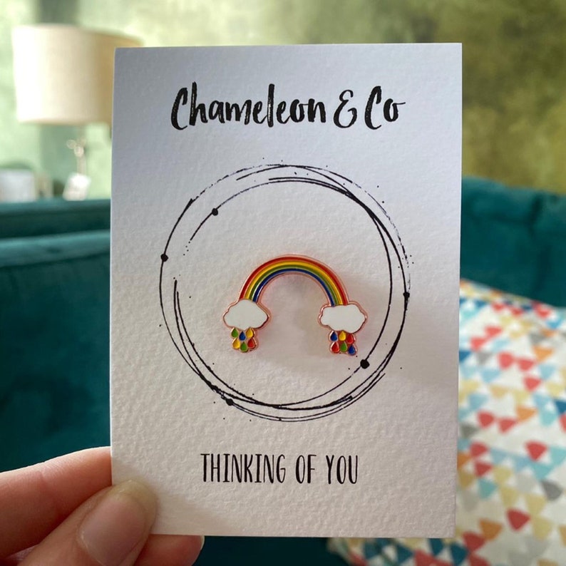 Bright Rainbow Enamel Pin Rainbow Pin Pride Pin Rainbow Etsy