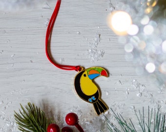 Toucan Christmas Decoration, Toucan Hanging Decoration, Toucan Christmas Bauble, Toucan Christmas Tree Decoration, Toucan, Tropical Tree