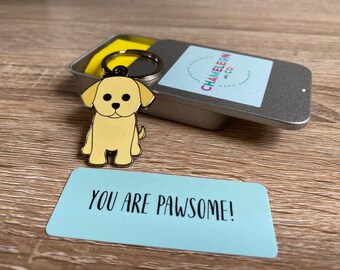 You Are Pawsome Dog Keyring Gift For Friend