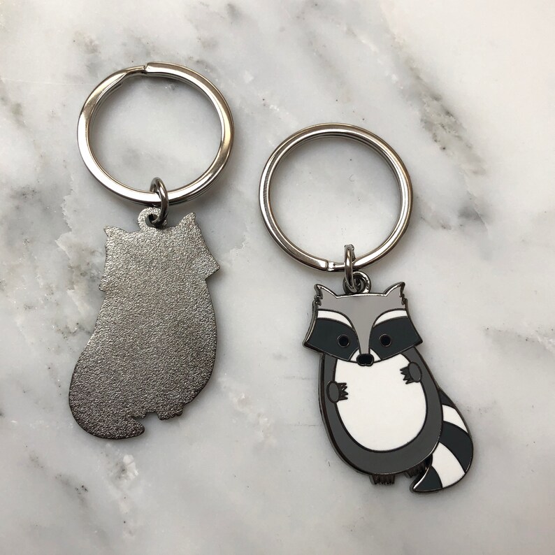 Pvc Raccoon Keychain Raccoon Keyring Raccoon Keychain Raccoon Key Ring Raccoon | Etsy