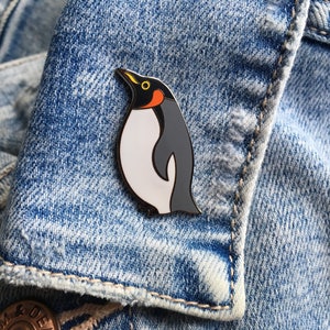 Emperor Penguin Enamel Pin: Penguin Lover Gift