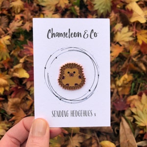 Igel als Emaille-Pin und Geschenk für Igel