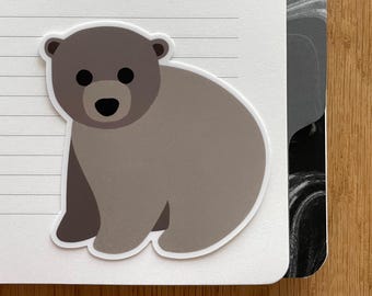 Brown Bear Vinyl Sticker