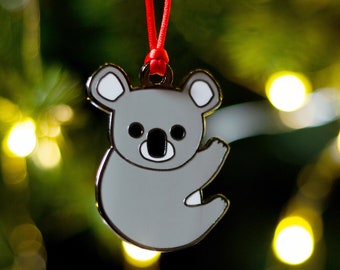 Koala Christmas Tree Decoration - Koala Hanging Decoration - Koala Christmas Bauble - Koala Christmas Decoration