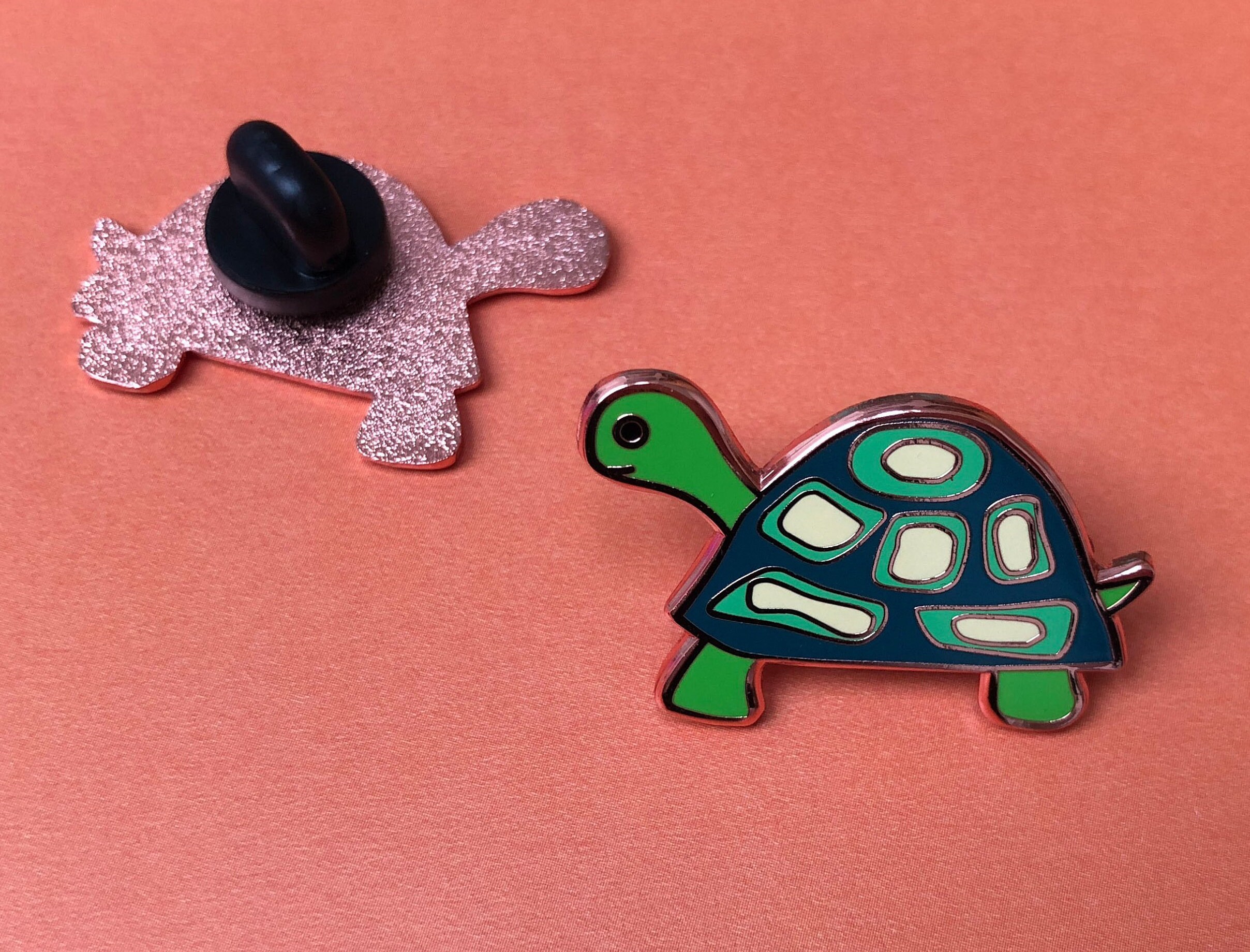 Turtley Awesome Pin Badge Awesome Pin Turtle Pin Turtle Etsy