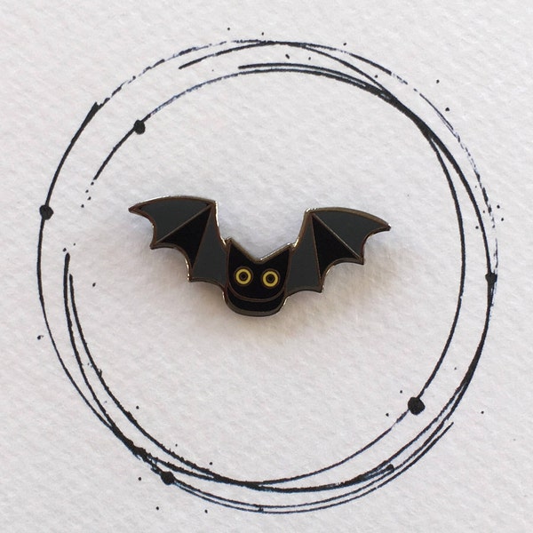 Bat Enamel Pin, Bat Pin, Bat Pin Badge, Bat Badge, Bat Lapel Pin, Bat Lapel Badge, Bat Enamel Pin Badge, Bat Accessory, Bat Gift, Cute Bat