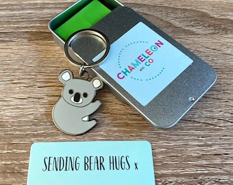 Sending Bear Hugs Keyring Gift For Friend