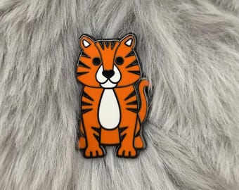 Tiger Enamel Pin - Tiger Pin Badge - Tiger Pin - Tiger Lapel Pin - Cute Tiger - Tiger Gift - Enamel Pin - Tiger Badge