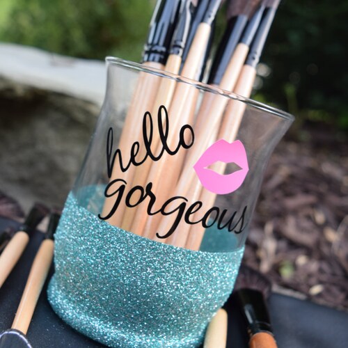 Makeup Brush Holder Makeup Brush Holders Hello Etsy Canada