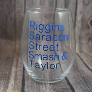 Friday Night Lights, Clear Eyes Full Hearts Can&#39;t Lose, Riggins, Friday Night Lights Gift, Dillon Panthers, Wine Glass, FNL, Texas Forever
