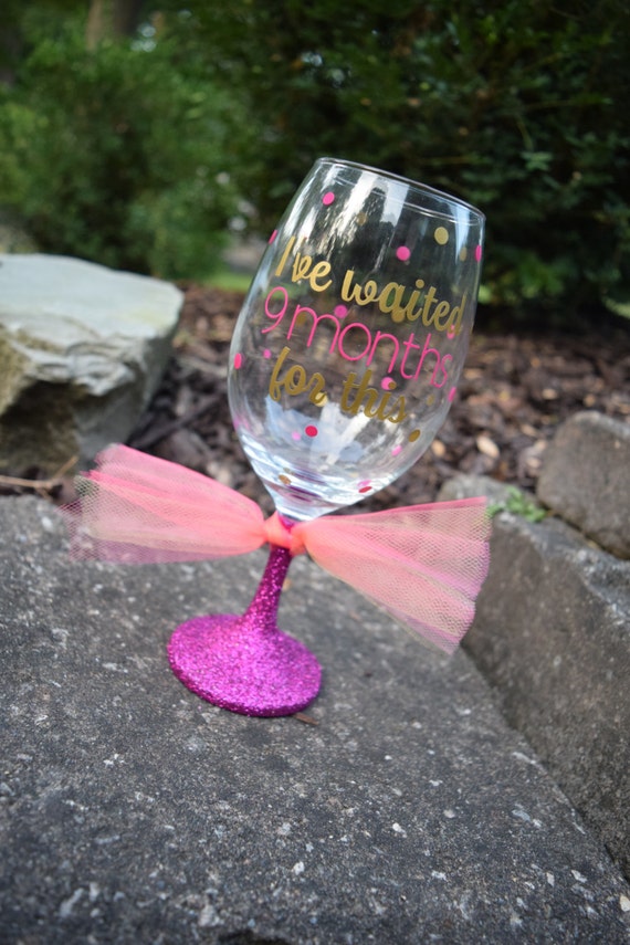 Happy Birthday Artisan Glitter Wine Glass Personalized Juice Drink Glasses  Gift