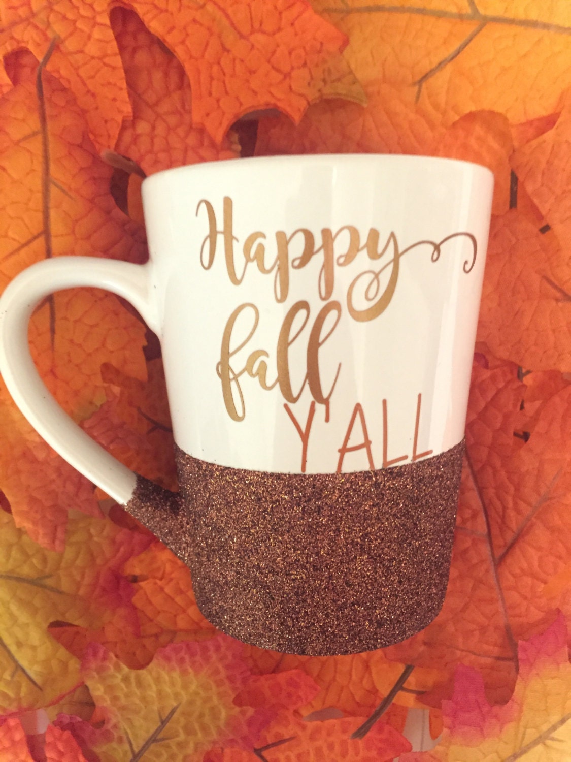 Fall Mug Coffee Mug Fall Coffee Mug Happy Fall Yall Etsy