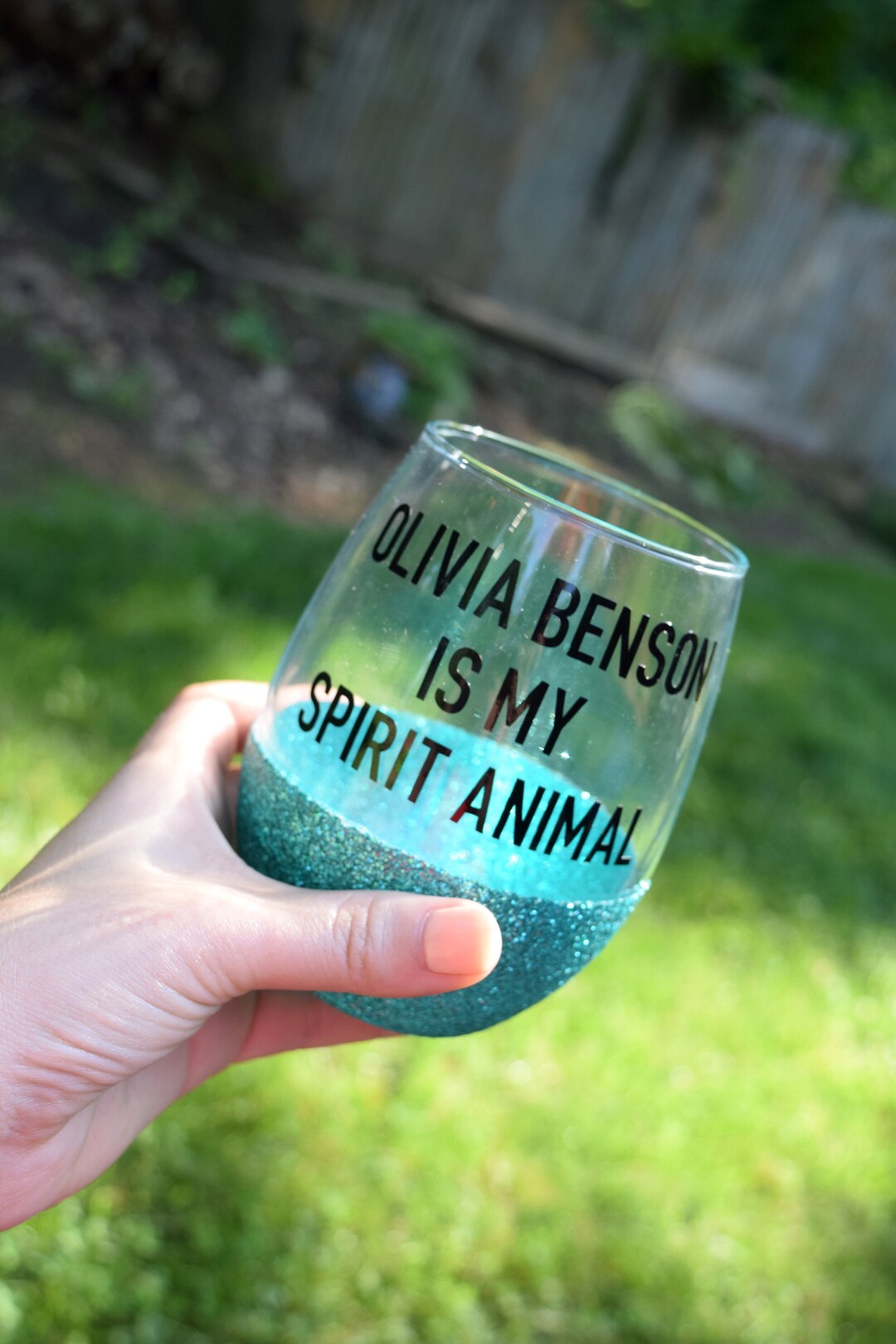 Funny Wine Glass, Funny Wine Glasses, Glitter Wine Glass, SVU Wine