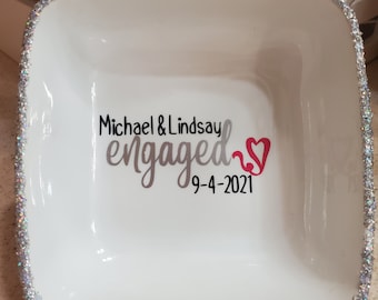 Personalized Ring Holder, Ring Dish, Personalized Ring Dish, Engagement Gift