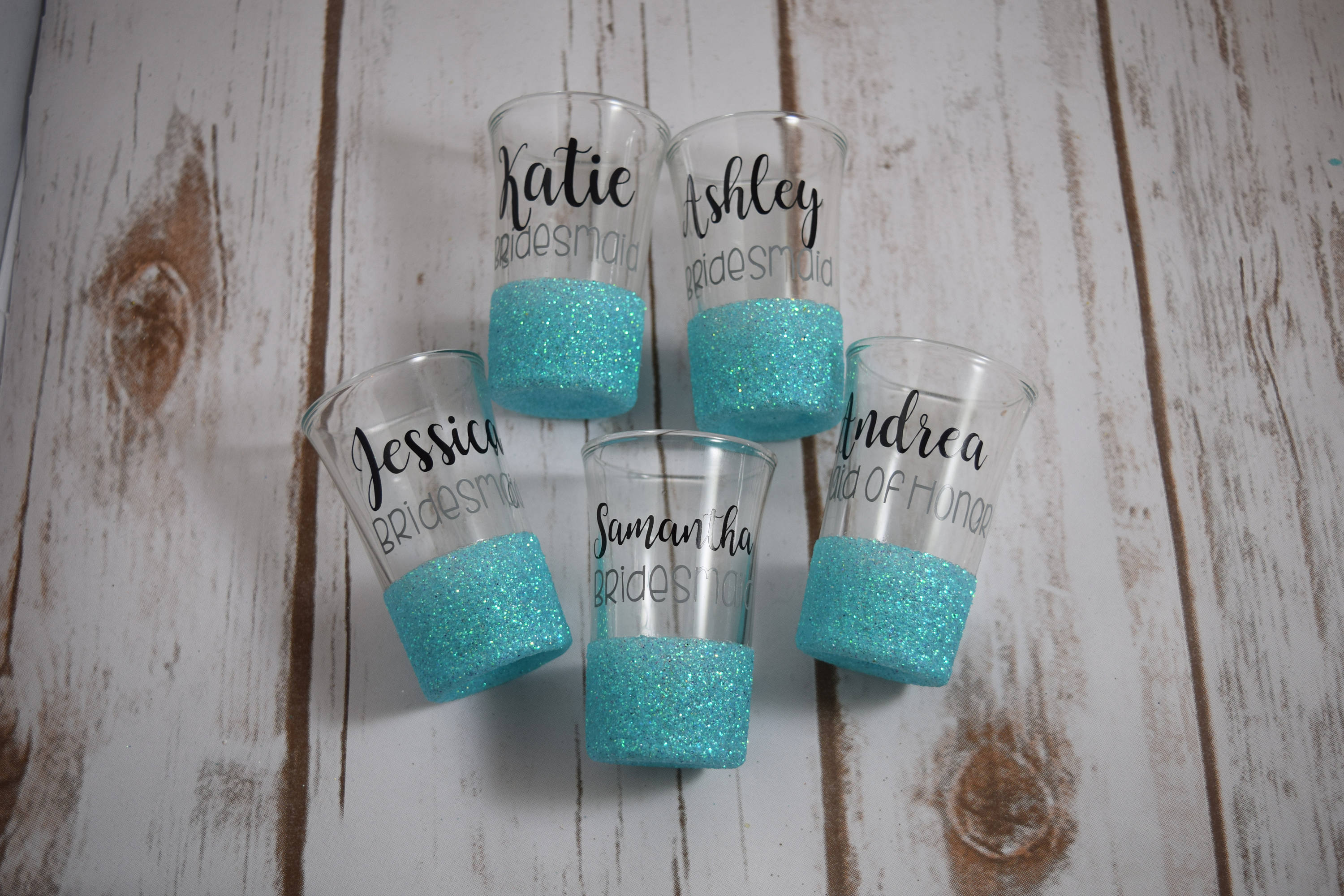 Bridesmaid Shot Glasses Wedding Party Gifts Bridal Party Etsy