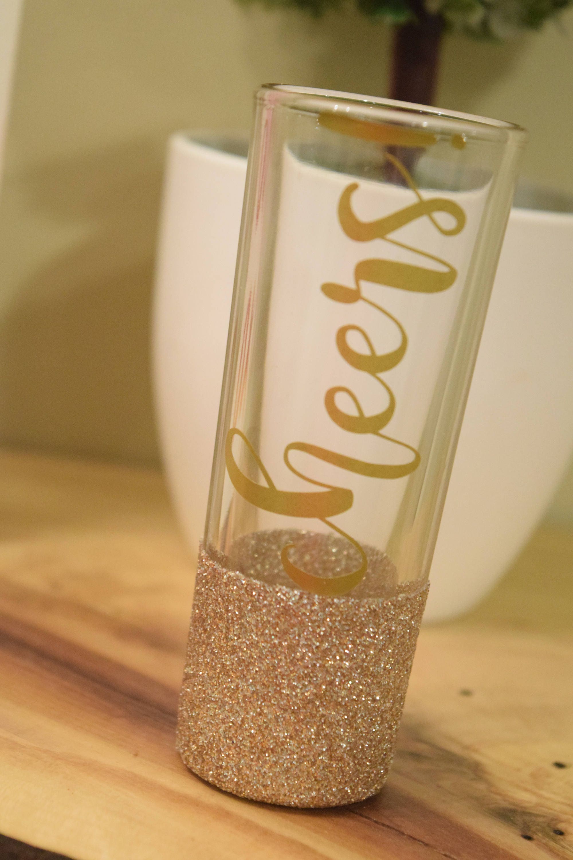 Cheers Shot Glass Birthday Shot Glass Glitter Shot Glasses Etsy