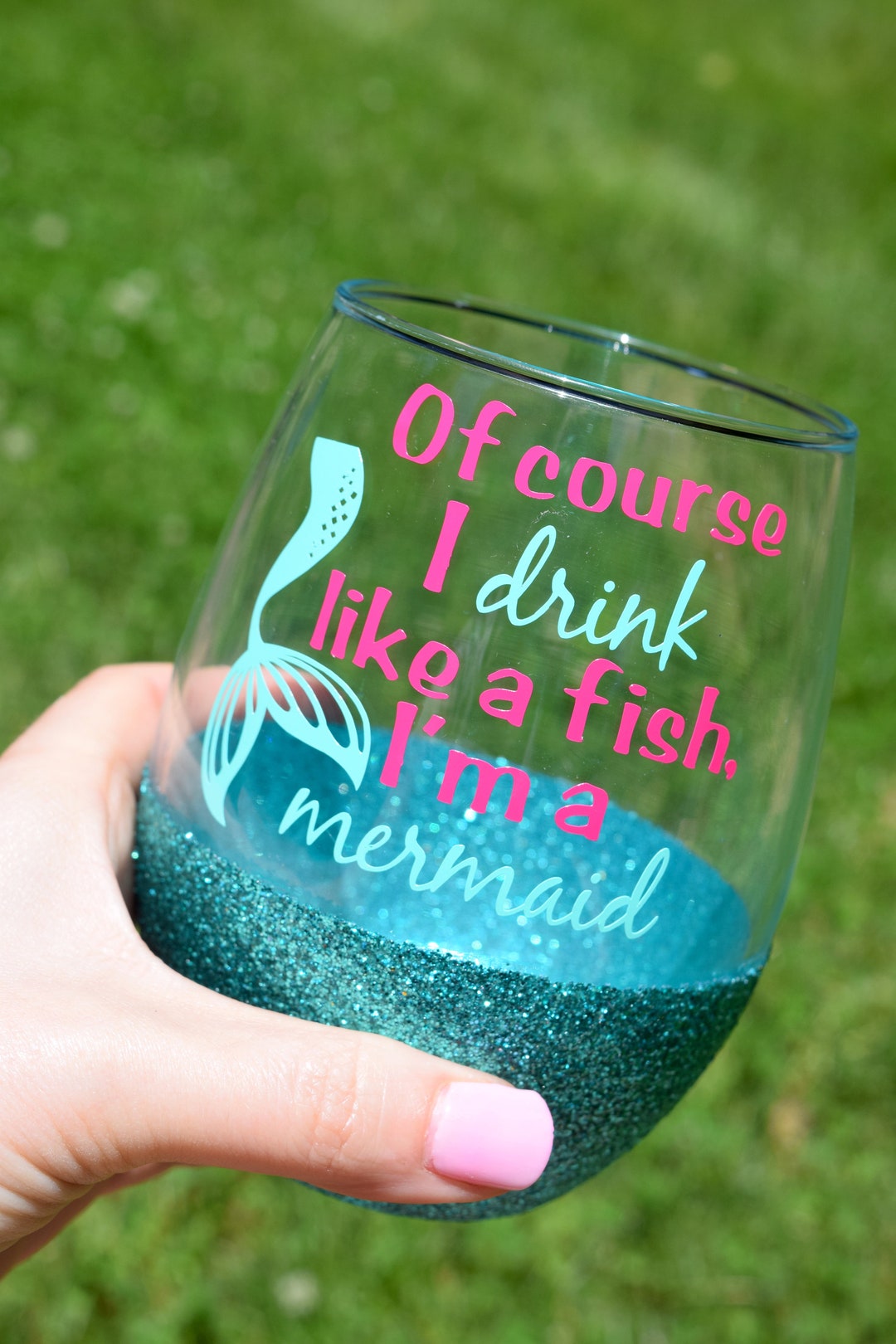 Glitter Wine Glass Funny Wine Glass Funny Wine Glasses of Etsy