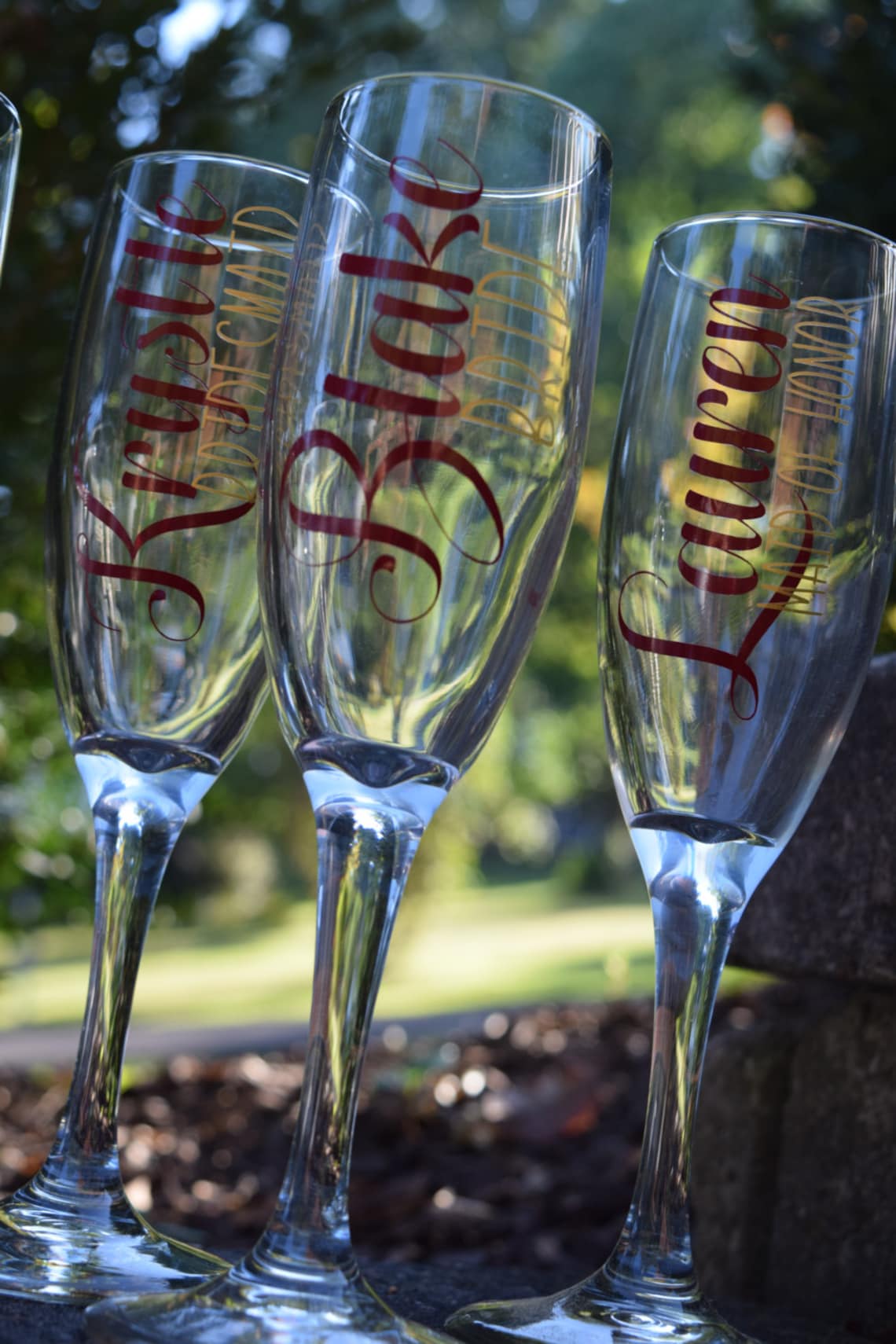 Champagne Flutes Bridal Party Champagne Flutes Bridal Party Etsy