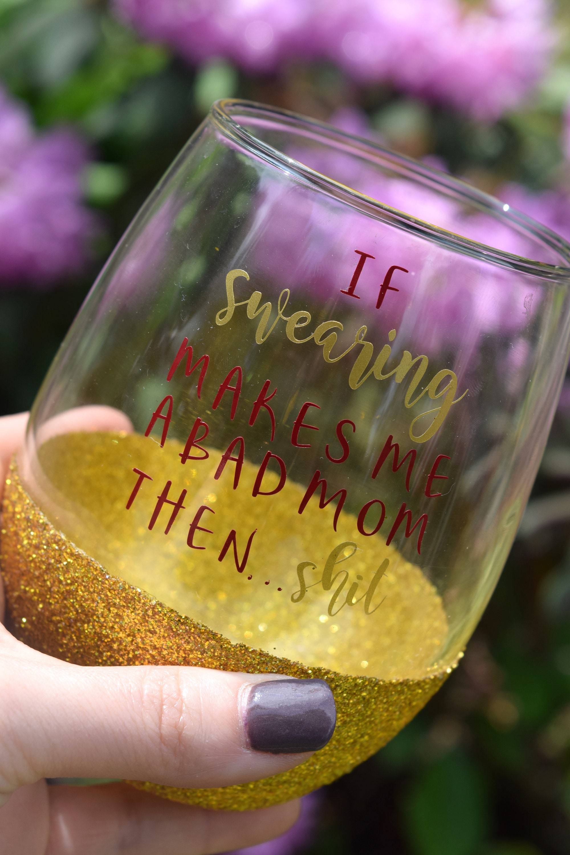 Mom Gift Mother Gift Mom Wine Glass Mom Wine Gift If Etsy