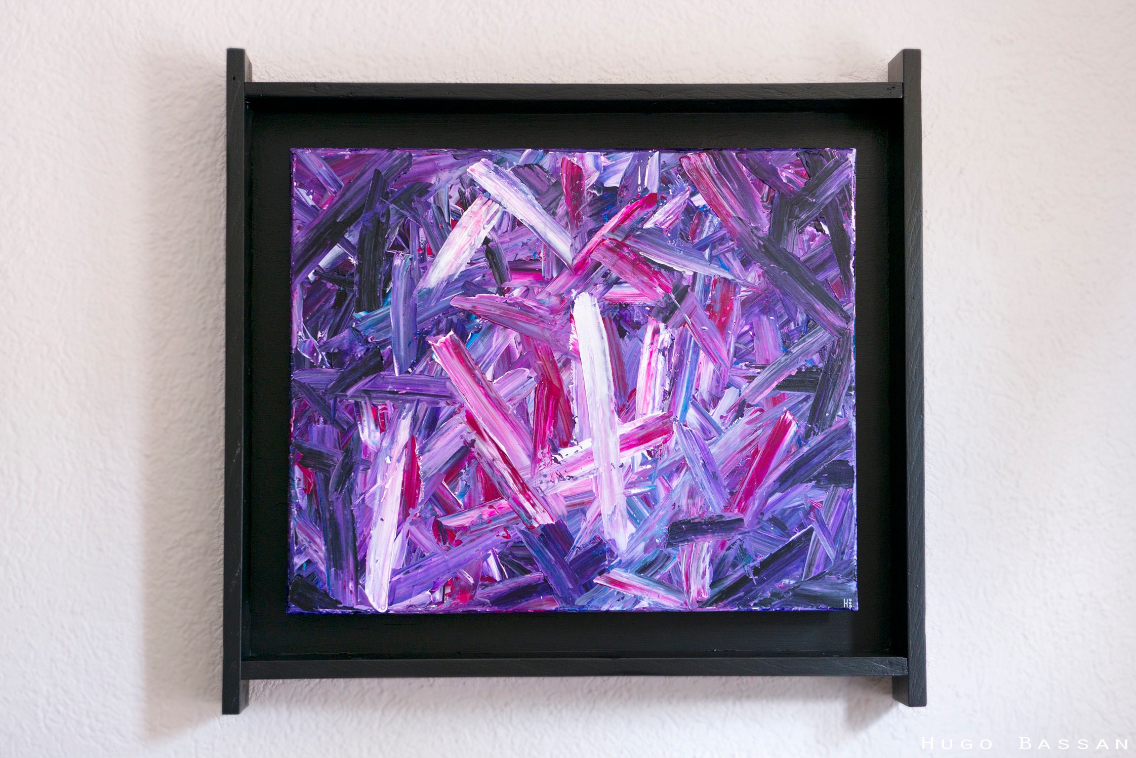 Peinture Acrylique Abstrait, Abstract Acrylic Pain Fully Handmade - French Artist