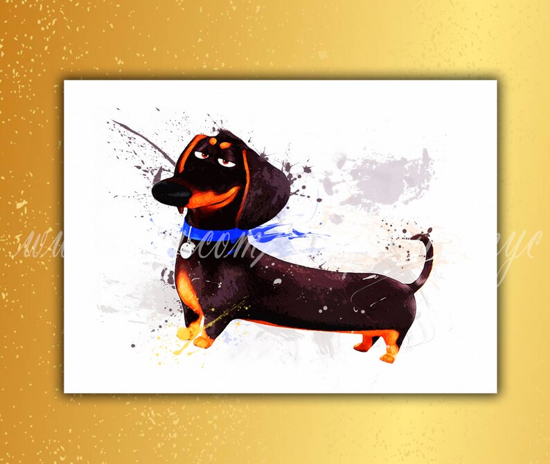 The Secret Life of Pets Buddy the Dachshund pets Etsy