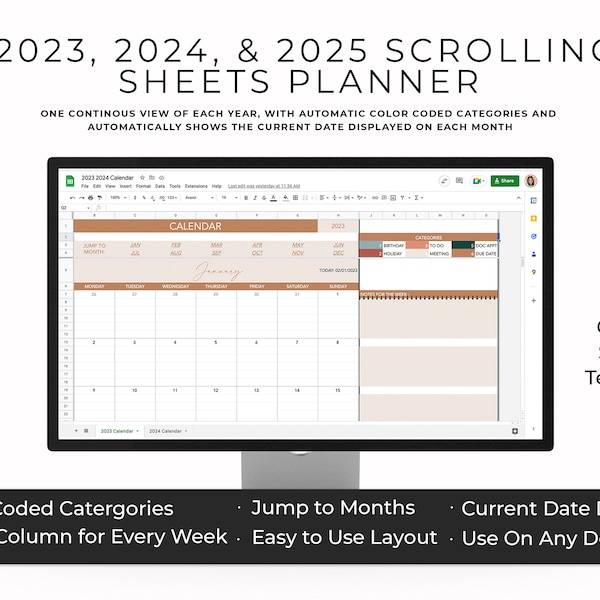 Planner Calendar Etsy