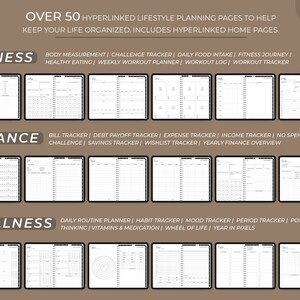 All in One Digital Planner, 2023 Planner, 2024, 2025, GoodNotes Planner, iPad Planner, Dated Digital Planner,Notability Planner, Horizontal image 6