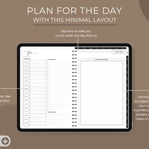 All in One Digital Planner, 2023 Planner, 2024, 2025, GoodNotes Planner, iPad Planner, Dated Digital Planner,Notability Planner, Horizontal image 4