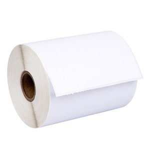 1 Roll 500 WHITE FREEZER Labels per Roll, Zebra Rollo Compatible 4 x 3 Labels