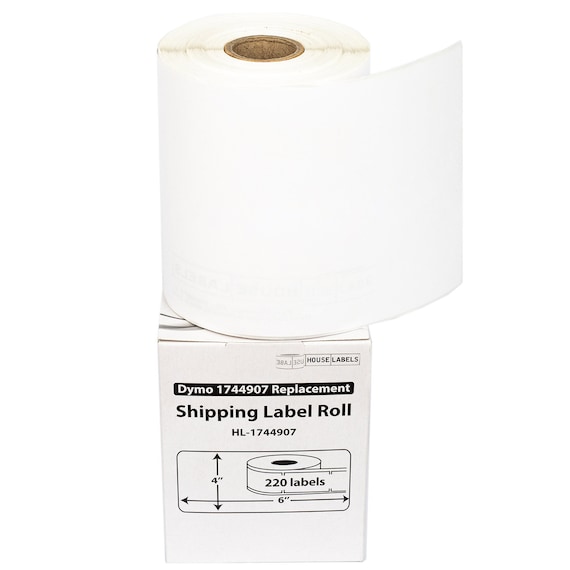 Anylabel Compatible 4 x 6 Direct Thermal Label Replacement for DYMO 1744907 Postage Address Shipping Compatible with Dymo 4XL, Rollo & Zebra Printer