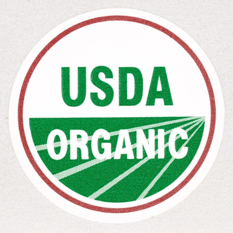 USDA ORGANIC Labels / Stickers - 1 Inch Round Circle Dots - (10) Rolls ...