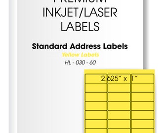 Avery 5160 Labels - Etsy