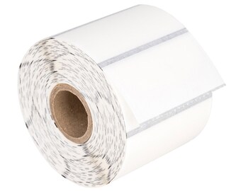 6 Rolls 1,000 CLEAR Labels per Roll, Zebra Eltron Compatible 2.25 x 1.25 Labels (2-1/4" x 1-1/4") -- BPA Free!