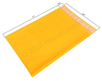 1 Bag #1 7.25X12 KRAFT Bubble Padded Envelope Interior 7.25” x 11”