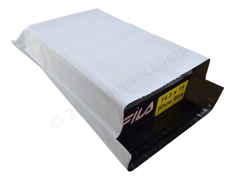 100 bags 14.5X19 #6 Houselabels 2.35 Mil thick Self Seal Waterproof Envelope Shipping Bags White Poly Mailers