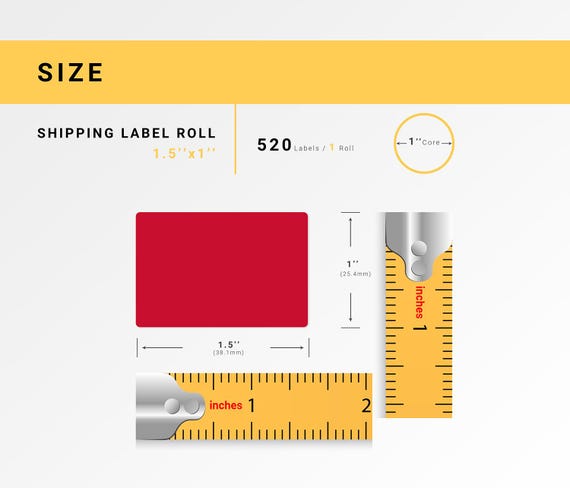 thumbnail image 2 of Zebra Eltron Compatible Direct Thermal Labels – 1.5" X 1" – 6 Rolls Of 520 By HouseLabels 2 of 4