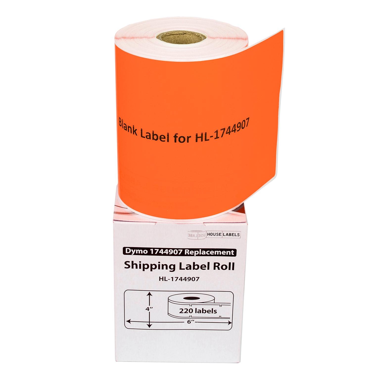 12 Rolls DYMO 4XL Compatible Shipping Labels - 4x6 Direct Thermal, 220 Labels/Roll - 1744907