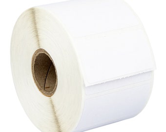 1 Roll 1,300 WHITE FREEZER Labels per Roll, Zebra Rollo Compatible 2 x 1 Labels