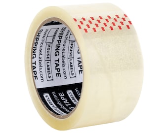 12 Rolls Clear Packing Tape, 2" x 55 yds, 2 Mil