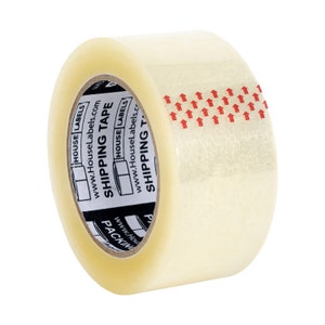 6 Rolls Clear Packing Tape, 2&quot; x 110 yds, 2 Mil