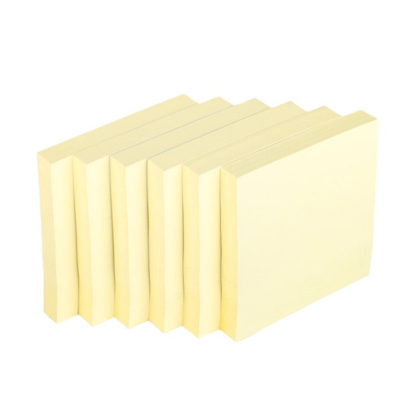 3x3 Transparent Sticky Notes, Self-Stick Pads with 600 Sheets Each (12 Pack)