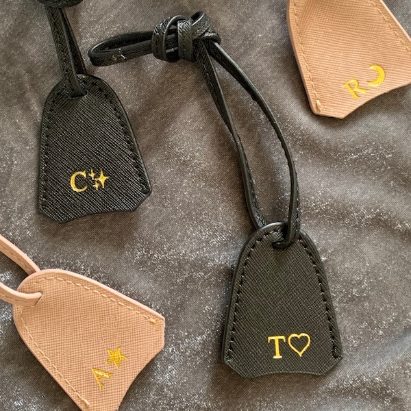 Leather Bag Charm Etsy