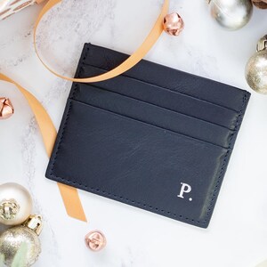 Tarjetero personalizado de piel suave - 8 colores