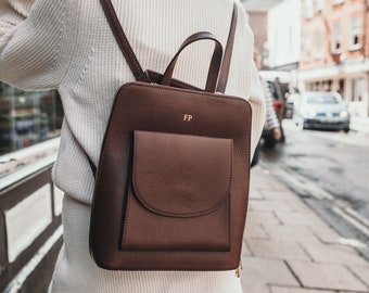 Leather backpack | Etsy UK