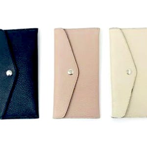 Schlanke Leder Geldbörse - Personalisiert