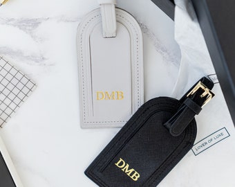 Leather Luggage Tags SAMPLE SALE - Personalized (No Returns)