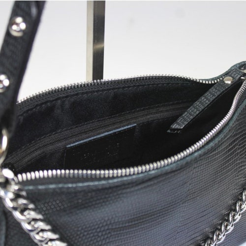 Real deals Leather Chain Bag - Croc Print