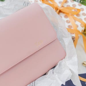 Cartera de viaje de cuero para ella - Regalos de viaje personalizados